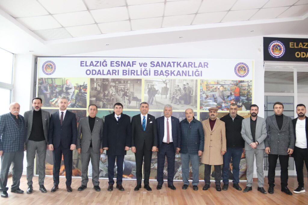 Elazığ Esnaf ve Sanatkârlar Odası Birliği’ni Ziyaret Ederek Esnaf Odası Temsilcilerimizle Bir Araya Geldik.