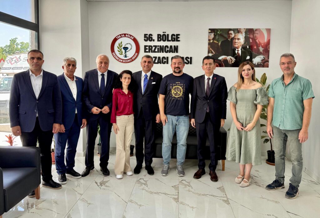 56.Bölge Erzincan Eczacı Odası Başkanı Ecz. Burak Sarıkaya’yı Heyetimizle Birlikte Ziyaret Ettik.